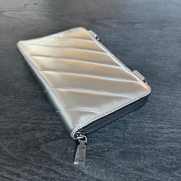 Silver Convertible Wallet Clutch - Picture 5 of 6